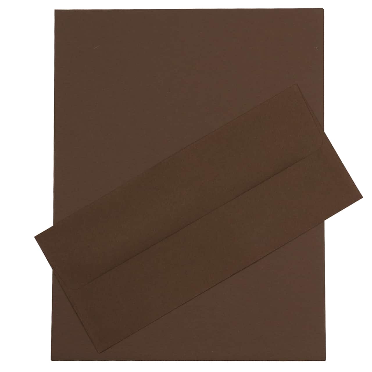 JAM Paper 8" x 11.5" Letter Paper & Envelopes #10 Business Stationery Set, 50ct.